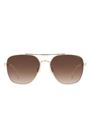 CARRERA EYEWEAR 60MM GRADIENT SQUARE SUNGLASSES