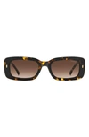 CARRERA EYEWEAR 53MM GRADIENT RECTANGULAR SUNGLASSES