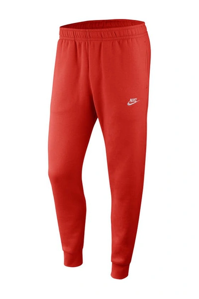 Nike Sportswear Club Pocket Fleece Joggers In Red
