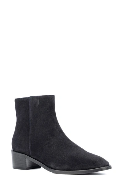 Aquatalia Reeta Suede Ankle Booties In Dark Navy