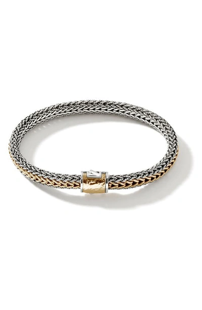 John Hardy Classic Chain Reversible Bracelet In Silver/gold