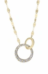 LANA LANA DIAMOND INTERLOCKING PENDANT NECKLACE