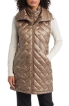 VIA SPIGA QUILTED PUFFER VEST WITH BIB