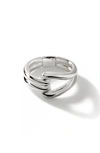 John Hardy Surf Link Ring In Silver