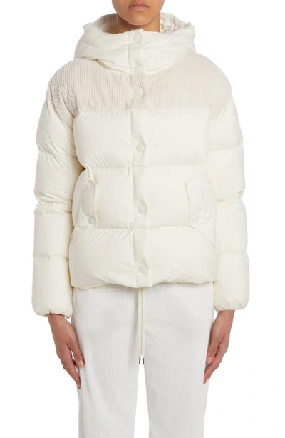 Moncler White Jaseur Down Jacket