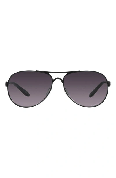 Oakley Feedback Pilot-frame Sunglasses In Grey Gradient