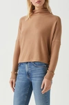 Michael Stars Frida Mock Neck Sweater In Brown