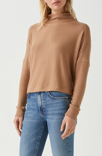 Michael Stars Frida Mock Neck Sweater In Camel