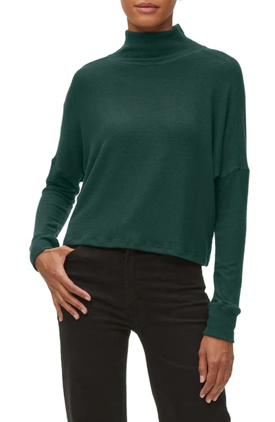 Michael Stars Frida Mock Neck Top In Balsam