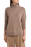 Nordstrom Cashmere Turtleneck Sweater In Brown Taupe