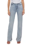 Good American Good Boy High Rise Straight Jeans In Indigo541 In Blue