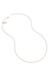 Monica Vinader Fine Chain Necklace In 18ct Rose Gold Vermeil