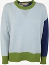 Marni Crew Neck Long Sleeves Loose Fit Sweater Clothing In Blue