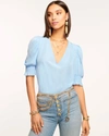 RAMY BROOK FLORA PUFF SLEEVE TOP