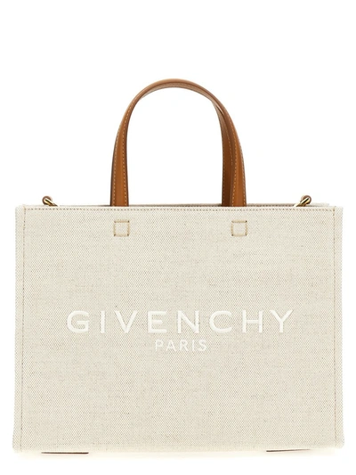 Givenchy Women's Medium G Tote Shopping Bag In Canvas In Beige