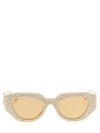 GUCCI GUCCI GEOMETRIC CRYSTAL SUNGLASSES