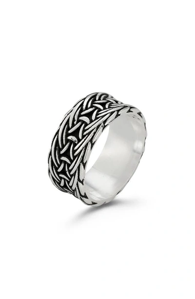 Yield Of Men Sterling Silver Band Ring 2