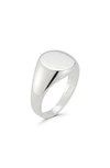 YIELD OF MEN STERLING SILVER OVAL SIGNET RING