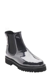 Andre Assous Peggy Vinyl Water Resistant Featherweight Chelsea Bootie In Black