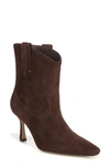 Sam Edelman Moe Stiletto Bootie Chocolate In Brown