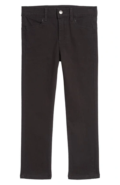 Appaman Kids' Skinny Stretch Cotton Twill Pants In Black