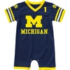 Colosseum Infant  Navy Michigan Wolverines Bumpo Football Romper In Navy