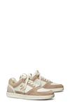 Tory Burch Women's Clover Court Lace Up Low Top Sneakers In Beige