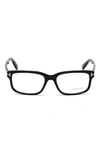 Tom Ford 55mm Blue Light Blocking Glasses In Shiny Black