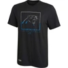 OUTERSTUFF BLACK CAROLINA PANTHERS COMBINE AUTHENTIC CLUTCH T-SHIRT