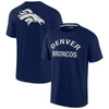 Fanatics Signature Unisex  Navy Denver Broncos Super Soft Short Sleeve T-shirt In Navy
