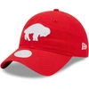 New Era Women's Red Buffalo Bills Core Classic 2.0 Historic 9twenty Adjustable Hat In Red