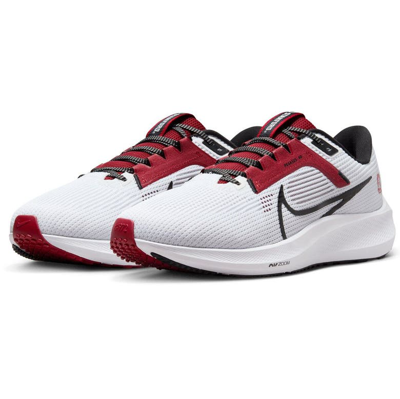 Nike Unisex   White Stanford Cardinal Zoom Pegasus 40 Running Shoe