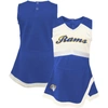 OUTERSTUFF GIRLS INFANT ROYAL LOS ANGELES RAMS CHEER CAPTAIN JUMPER DRESS