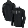 Fanatics Branded Black Las Vegas Raiders Defender Half-zip Top In Black
