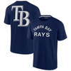 Fanatics Signature Unisex  Navy Tampa Bay Rays Super Soft Short Sleeve T-shirt In Navy