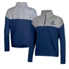 Champion Navy Villanova Wildcats Color-blocked Quarter-zip Sweatshirt In Navy