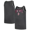 PROFILE PROFILE HEATHER CHARCOAL BOSTON RED SOX BIG & TALL ARCH OVER LOGO TANK TOP