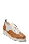 Cole Haan Women's Originalgrand Stitchlite Platform Oxfords In Pecan-ivory