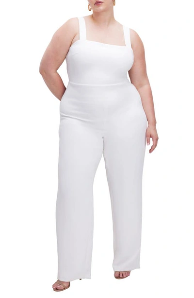 Good American Vacay Jumpsuit In White