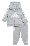 Adidas Originals Baby Boy's 2-piece Logo Hoodie & Joggers Set In Grey Heather