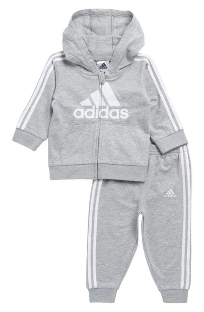 Adidas Originals Baby Boy's 2-piece Logo Hoodie & Joggers Set In Grey Heather