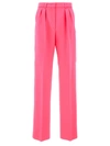 Sportmax Tibet High-rise Wide-leg Pants In Fuchsia