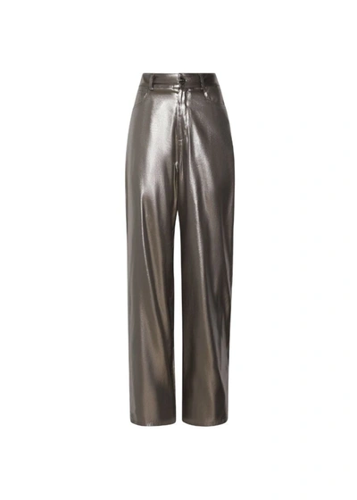Lapointe Metallic Silk Belted Pant In 6