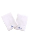 LINUM HOME TEXTILES MR. & MRS. EMBROIDERED TURKISH COTTON HAND TOWEL