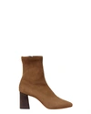 Loeffler Randall Elise Napa 75mm Slim Ankle Booties In Brown