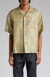 Visvim Copa Silk Blend Shirt In Light Green
