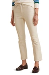 Vineyard Vines Cotton Blend Stretch Corduroy Kick Flare Pants In Stone
