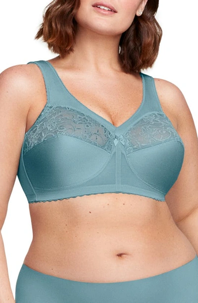Glamorise Women's Full Figure Plus Size Magiclift Original Wirefree Support Bra 1000 In Glacier