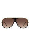 CARRERA EYEWEAR 64MM OVERSIZE AVIATOR SUNGLASSES