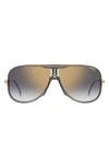 CARRERA EYEWEAR 64MM OVERSIZE AVIATOR SUNGLASSES